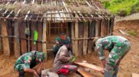Wujud Cinta Prajurit 412 Kostrad Kepada Warga di Pedalaman Papua