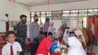 Kanit Intel Polsek Budong-Budong Pantau Langsung Pelaksanaan Vaksin Anak 6-11 Tahun Di SD Inpres Desa Kire