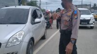 Mencegah Penyebaran Omicron & Jaga Harkamtibmas Samapta Polres Mamuju Tengah Lakukan Patroli Dialogis serta Bagikan Masker