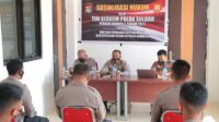 Tim Bidkum Polda Sulbar Sosialisasi Perkap No 2 Tahun 2017 di Polres Mamuju Tengah.