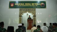Danrem 071 : Peringatan Isra Mi’raj momentum mengimplementasikan Akhlakul Karimah Prajurit