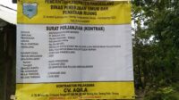 Pembangunan TPT Jalan Perdana – Turus Layak Dibongkar Kembali, Diduga Asal-asalan.