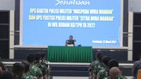 Tingkatkan Disiplin Prajurit, Pomdam XII/Tpr Sosialisasikan Operasi Gaktib dan Yustisi