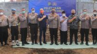 KA SPN Polda Metro Jaya Pimpin Acara Peletakan Batu Pertama Pembangunan Kelas 2 Lantai Sebanyak 20 Ruangan.