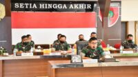 Pangdam Hasanuddin Ikuti Virtual Pencanangan TNI AD Manunggal Air Yang Dibuka Oleh Kasad