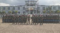 Prajurit Yonmarhanlan IV Bersama Gabungan TNI-POLRI Kepri Gelar PAM Demo Gedung DPRD Provinsi Kepri
