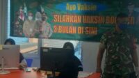 Kolaborasi Koramil-13/Cisoka Kodim-0510/Trs Dengan PT Mayora Jayanti, Gelar Serbuan Vaksinasi Booster