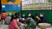 Anggota Satgas Yonif 144/JY Bersama Nakes Laksanakan Posyandu Lansia di Perbatasan