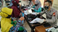 Kejar Target, Polres Pekalongan Siapkan Vaksinasi Booster di Lokasi Pembagian BLT