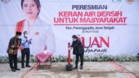 Peresmian Sambungan Air Bersih, Warga Gendayakan Do’akan Puan Jadi Presiden