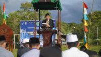 Bupati Barru Bersama Anggota DPR-RI drg.Hj Hasnah Syam,MAaRS Sholat Id di Doi-Doi Pujananting