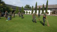Korem 064/MY Jaga Kebersihan Lingkungan