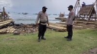 Polsek Wanasalam Polres Lebak Laksanakan KRYD di Pantai TanjungPanto