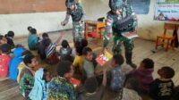 Yonif Raider 301/PKS Aktifkan Kembali SDN 1 Kolame, Di Puncak Jaya