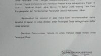 Beredarnya Surat Permohonan Rotasi Sekdes Sukamanah