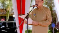 Ir.H.Suardi Saleh, M.Si Insfektur Upacara Hari Kebangkitan Nasional ke 114 di Hal Kantor Bupati Barru