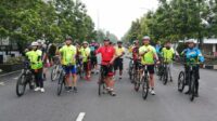 Gowes Bebatiran Hari Bhayangkara Ke-76 Perkokoh Sinergitas dan Soliditas TNI-Polri Banyumas