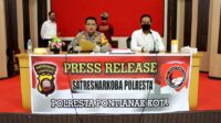 Sat Narkoba Polresta Pontianak Amankan Pengedar Narkoba Antar Provinsi Yang Kedapatan Membawa Narkotika Jenis Sabu Sebanyak 1 Kg