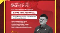 Ketua DPW Kamijo Kalbar Jono Turut Berbela Sungkawa, atas” Wafatnya Menpan RB Tjahjo Kumolo”.