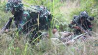 Prajurit Yonif 10 Marinir/SBY Lenyapkan Sasaran Musuh