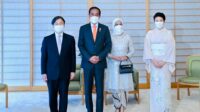 Presiden Jokowi dan Ibu Iriana diterima Kaisar dan Permaisuri Jepang