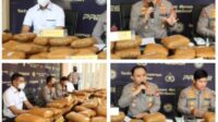 Sebanyak 150 Paket dengan Berat 137 Kilogram Ganja kering Siap Edar Diamankan Polisi