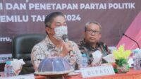 Sekda Abustan.AB Menghadiri Rapat Koordinasi KPU Barru Tentang Sosiolisasi PKPU No.4 Tahun 2022 Pada Tahapan Pemilu 2024