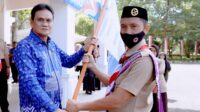 Bupati Barru Melepas Kontingen Kwarcab Gerakan Pramuka Penggalang Jambore Nasional XI ke Cibubur
