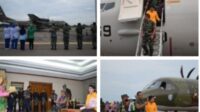 Danlanud Hang Nadim Sambut Kedatangan Panglima TNI dan Kasau di Batam