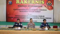 Personel Humas Polres Asahan Ikuti Rakernis Bidang Kehumasan dan Pelatihan Aplikasi Sejajaran Polda Sumut