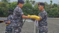 Lantamal IV Gelar Upacara Pengibaran Bendera Lantamal Teladan Tahun 2022