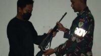 Satgas Organik Yon Arhanud 3/YBY Amankan Sejumlah Senjata dan Munisi