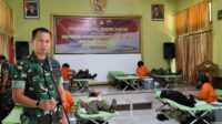 Peduli Bantu Kesulitan Masyarakat, Prajurit Wijayakusuma Donorkan Darah