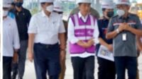 Presiden Jokowi Tinjau Progres Pembangunan Proyek Kereta Cepat Jakarta- Bandung.