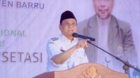 Pemda dan Baznas Kab. Barru Hadiri Peringatan Maulid Nabi Muhammad SAW di Lapangan Palanro Mallusettasi