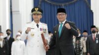 Gubernur Jabar Ridwan Kamil:” Selamat atas Pelantikan Hengky Kurniawan sebagai Bupati Bandung Barat sisa masa jabatan Ta2018-2023″.