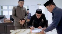 Penandatanganan Persetujuan Bersama Pengesahan RAPBD TA 2023 pada Sidang Paripurna DPRD Barru