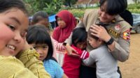 Upaya Polri Kembalikan Senyum Anak-anak dan Ibu-ibu Korban Gempa Cianjur