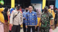 Bhabinkamtibmas Polsek Teluknaga Polres Metro Tangerang Kota Pantau Penyaluran BLT Tahap 2
