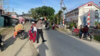 Wujudkan Kehadiran Polisi di Tengah Masyarakat,Personil Polres Mamuju Tengah laksanakan Giat Strong Point Pagi