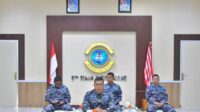 Wadan Lantamal VI Mengikuti Rapat Keselamatan Pelayaran Anggaran  Ta 2022 Secara Virtual