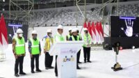 Presiden Jokowi Lakukan Topping Off Indoor Multifunction Stadium (IMS) Gelora Bung Karno