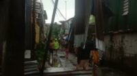 Tragedi Angin Puting Beliung Disertai Hujan, Porak Porandakan Rumah Warga Buloa, Makassar.