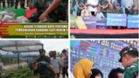 Kasad Letakkan Batu Pertama Pembangunan Kandang Sapi Korem 143/HO