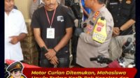 Motor Curian Ditemukan! Mahasiswa Unwir : Terima Kasih Pak Kapolres dan Jajarannya telah Cepat ungkap CURANMOR dengan Singkat.