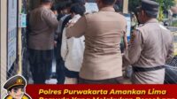 Polres Purwakarta Amankan Lima Pemuda yang Melakukan Percobaan Pencurian dengan Kekerasan
