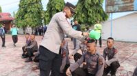 Penjemputan Bintara Remaja, Polres Pasangkayu Laksanakan Tradisi