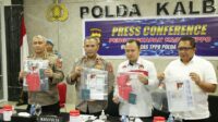 Waka Polda Kalbar Pimpin Langsung Press Conference Pengungkapan Kasus TPPO Oleh Satgas TPPO Polda Kalbar