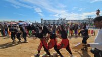 Polres Kubu Raya Menggelar Lomba Festival Kearifan Lokal Gasing dan Terompah Panjang dalam Rangka Hari Bhayangkara Ke-77 Tahun 2023