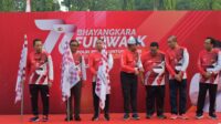 Kodim 0501/JP Sukseskan FUN WALK Pada Rangkaian HUT POLRI ke 77 Tahun 2023